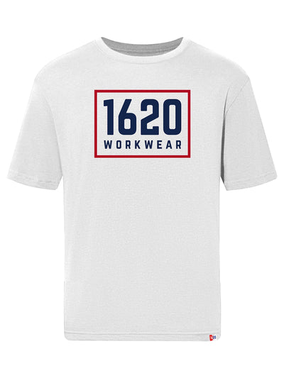 1620 Logo Shirt Short Sleeve Shirts 1620 Workwear, Inc White Small