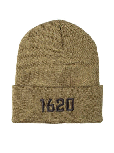 Cuffed Beanie Accessories 1620 Workwear, Inc Embroidered Hunter Green