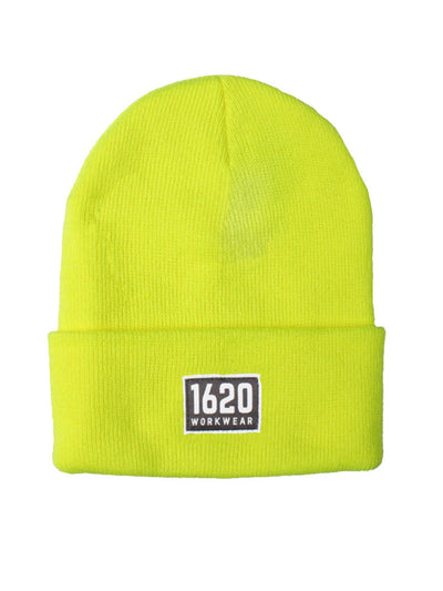 Cuffed Beanie Accessories 1620 Workwear, Inc Patch Hi Vis Yellow