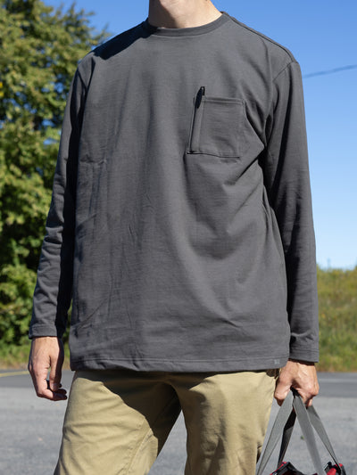 Heavyweight NYCO Long Sleeve Pocket T-Shirt