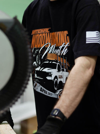 Woodworking Month 2025 T-Shirt Shirts 1620 Workwear, Inc