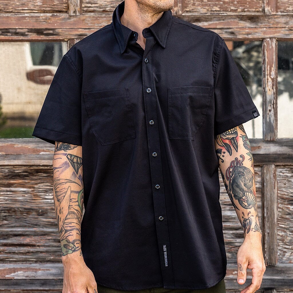 Dickies - Short Sleeve Work Shirt (Black M)