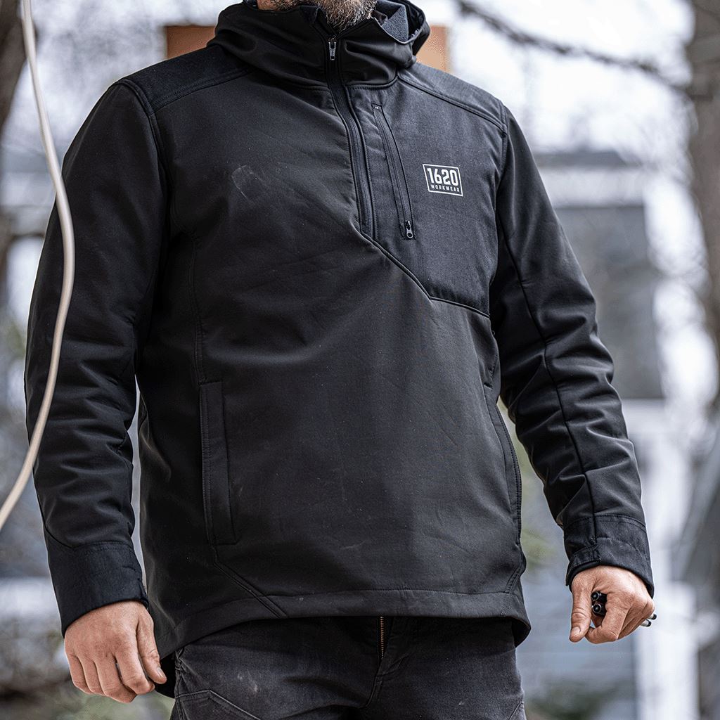 The 1620 Softshell Work Anorak Fleece Lined Made in the U.S.A. 1620 Workwear Inc