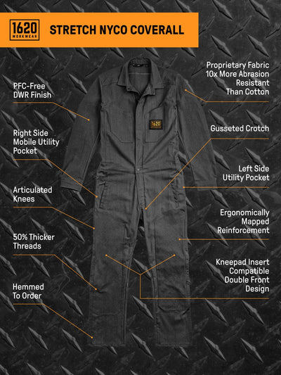 Stretch NYCO Coverall Coverall 1620 Workwear, Inc