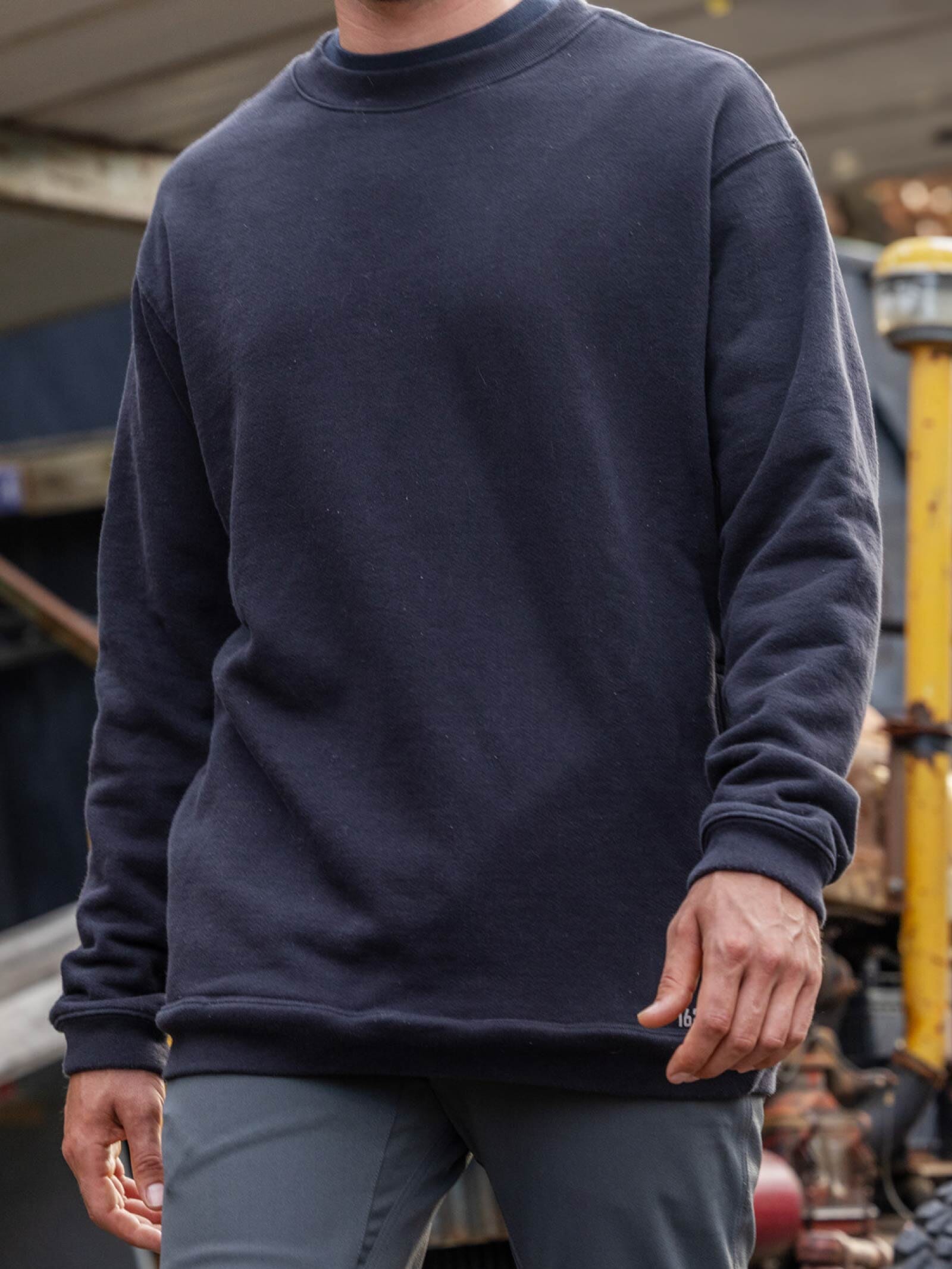 Blue 84 Men's Pittsburgh Panthers Crewneck Sweatshirt – Gray Icon Graphic
