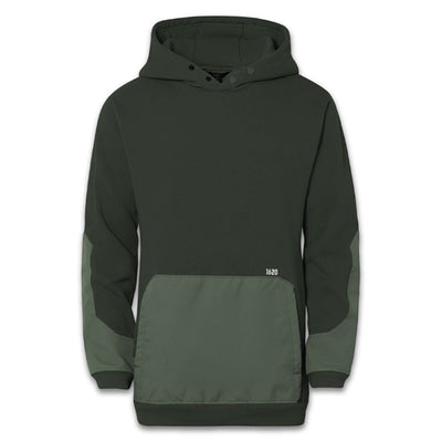 Full Tech Work Hoodie - Reinforced Front Pocket and Elbow Sweatshirts 1620 workwear Hunter Green Small