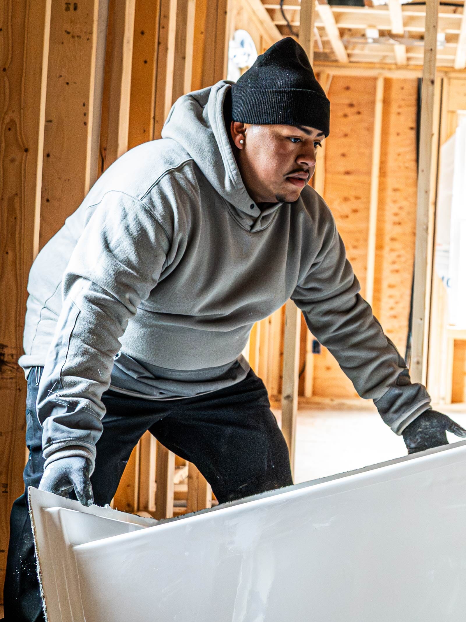 The 1620 Full Tech Work Hoodie Heavyweight Fleece Made in the