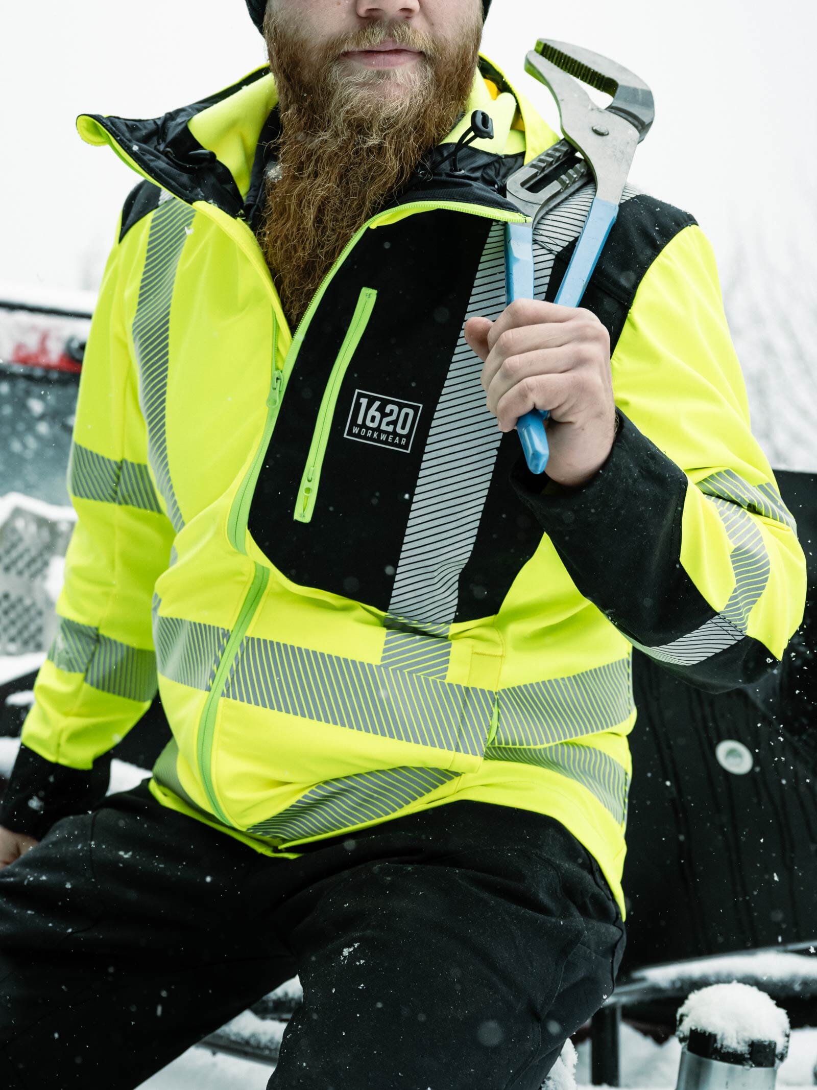Hi Vis Softshell Work Jacket Reflective Jacket Made in the