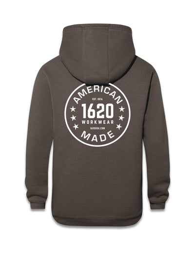 Roundel Work Hoodie Sweatshirts 1620 workwear Granite Small