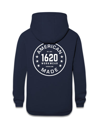 Roundel Work Hoodie Sweatshirts 1620 workwear Uniform Blue Small