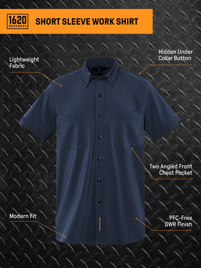Short Sleeve Work Shirt Shirts 1620 workwear