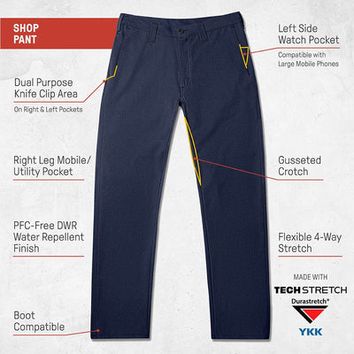 The Shop Pant - 4-Way Stretch. Unrivaled Comfort and Performance. Pants 1620 workwear
