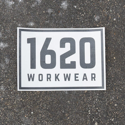 Large Cut Stickers Accessories 1620 Workwear, Inc