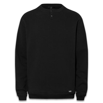 Henley Sweatshirt Sweatshirts 1620 workwear Black Small