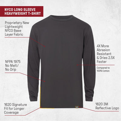 Heavyweight NYCO Long Sleeve T-Shirt Shirts 1620 Workwear, Inc